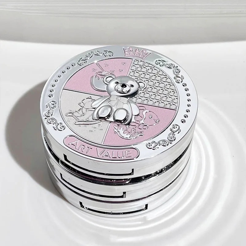 Art Value Bear Knight Soft Focus Pressed Powder Matte Natural Makeup Qme