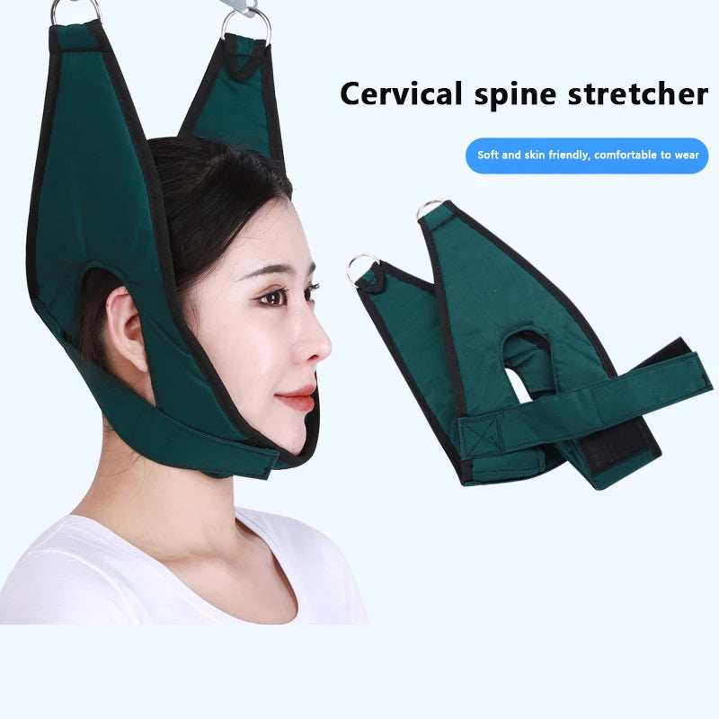 Cervical Traction Device Adjustable Neck Stretcher Chiropractic Use Qme