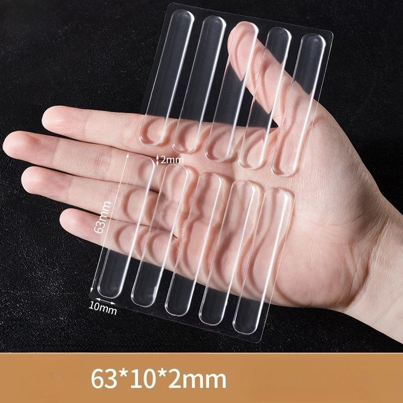 Transparent Silicone Bumper Pads Self Adhesive Door Stopper Strip Furniture Cabinet Drawer Cushion Guard Protector Soft Pad Home Qme M 1pc