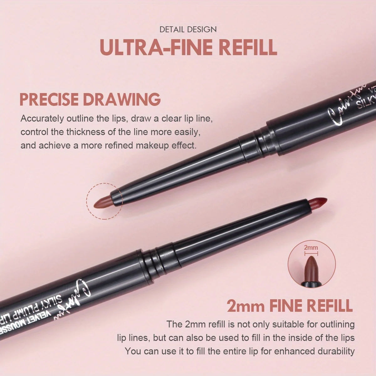 Lip Liner Waterproof Sweatproof Matte Multi-color Correcting Lipstick Qme