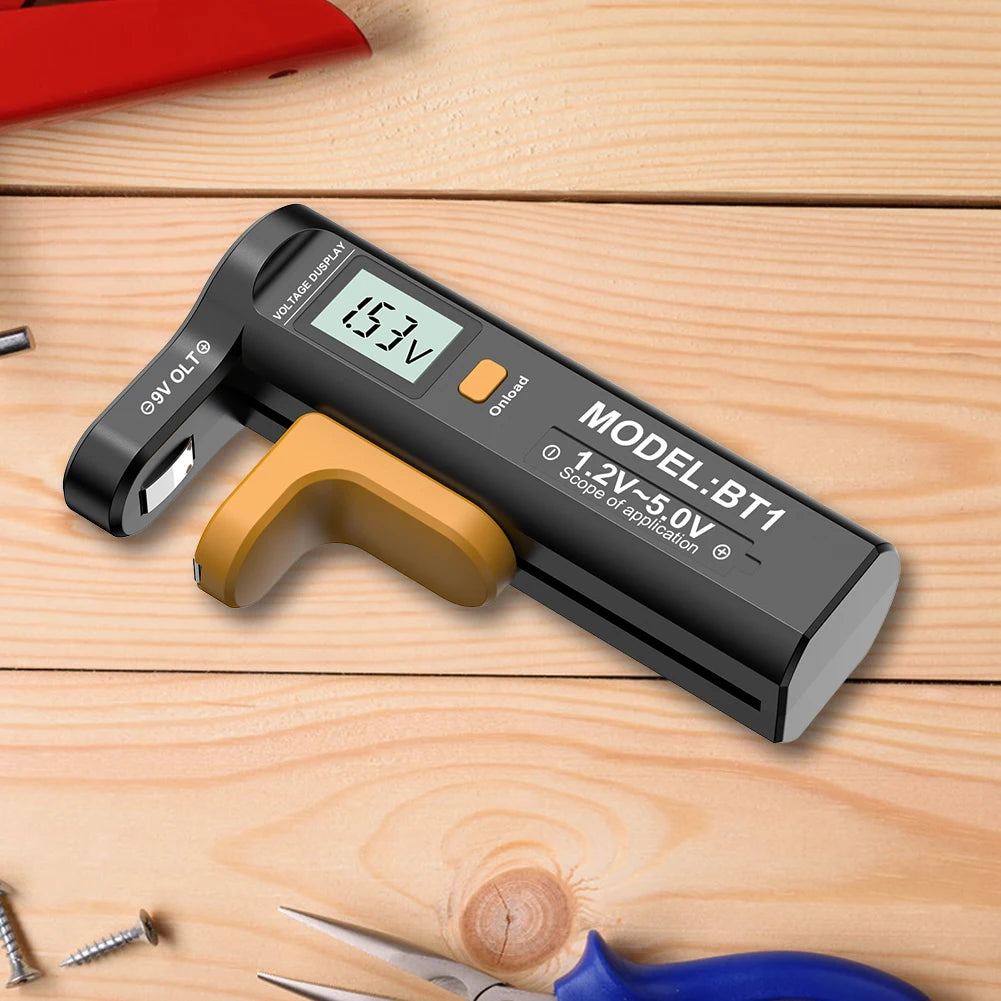 Digital Battery Tester Battery Checker Volt Checker Battery Capacity Check Detector Measurements Tester for AAA AA Button Cell Qme
