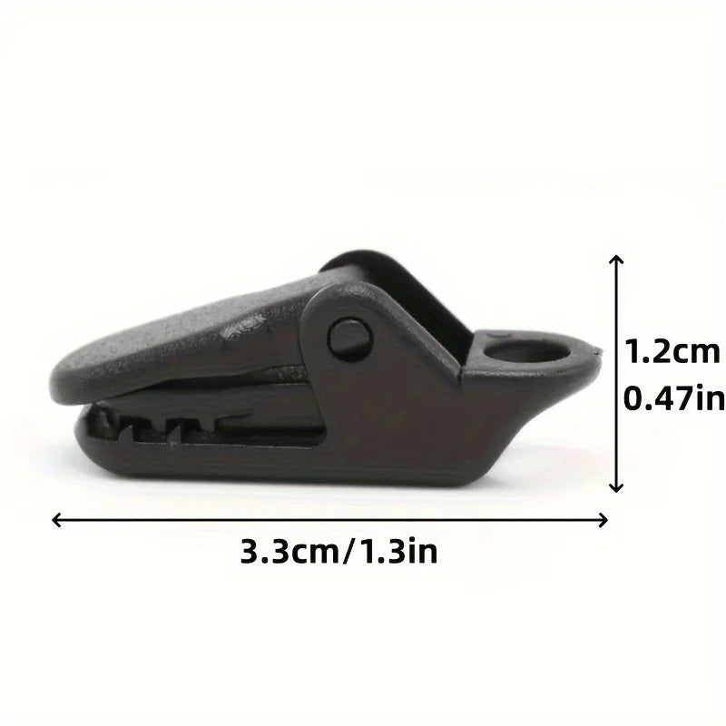 20 Durable PC Tent Clips - Windproof and Fade-proof, Easy to Carry Design, Suitable for Safe Outdoor Camping, Camping Accessorie Qme