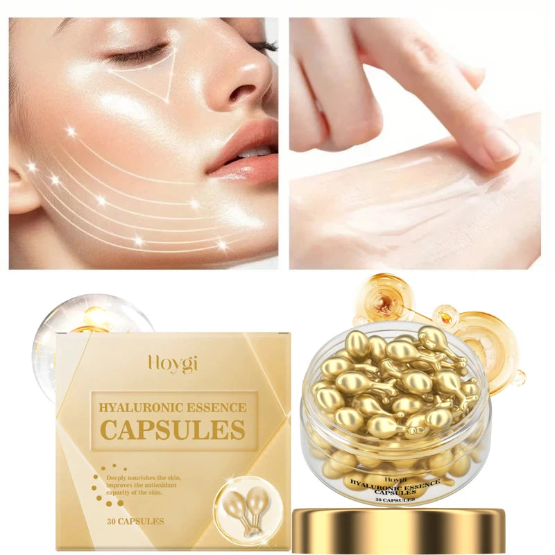 30PC Collagen Face Care Capsules Serum Spot Acne Wrinkle Remover Firming Whitening Hyaluronic Acid Essence Skin Care New style Qme
