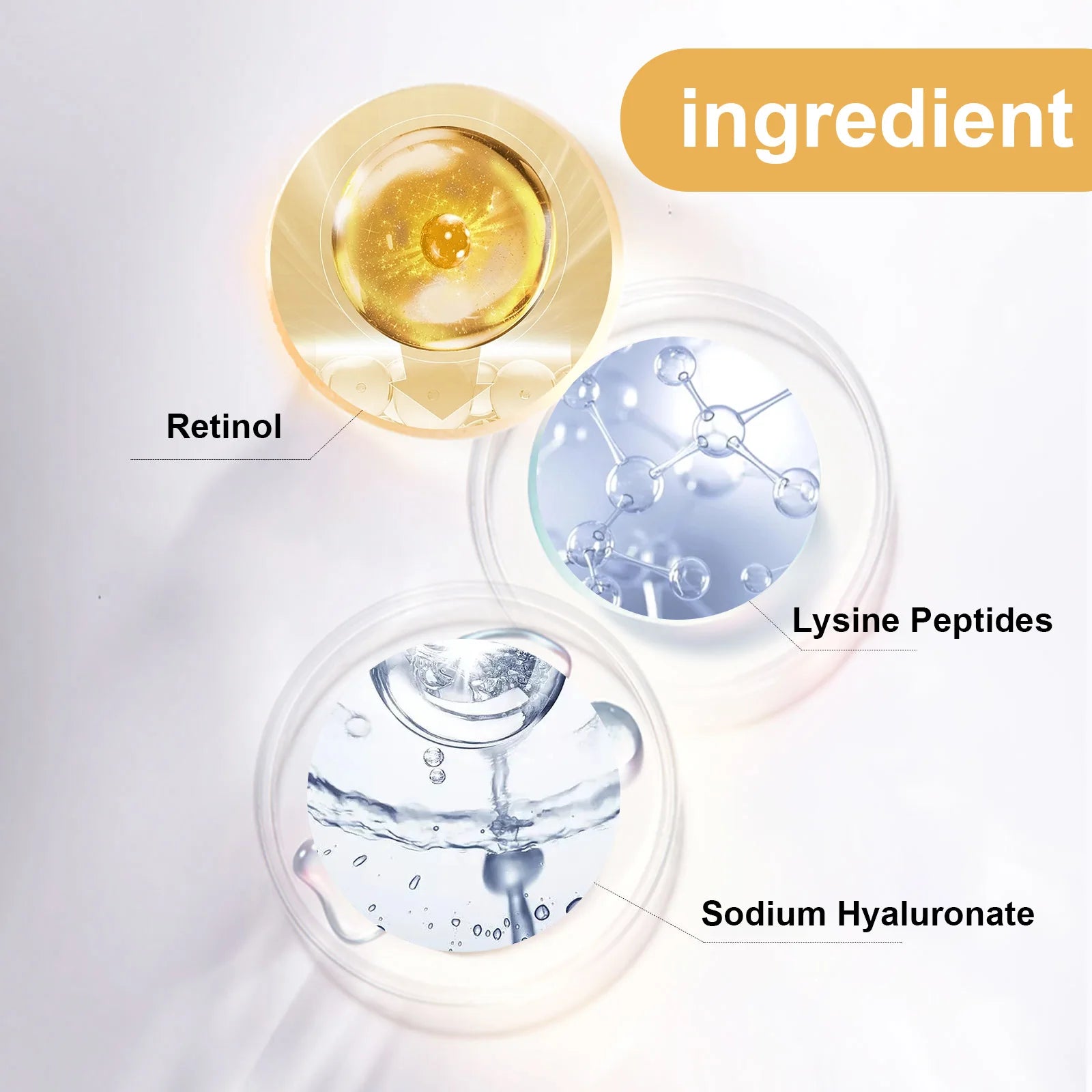Retinol Peptide Eye Cream Reduce Dark Circles Eye Bag Remover Improve Puffiness Fade Eyes Fine Lines Brighten Eye Cream Qme