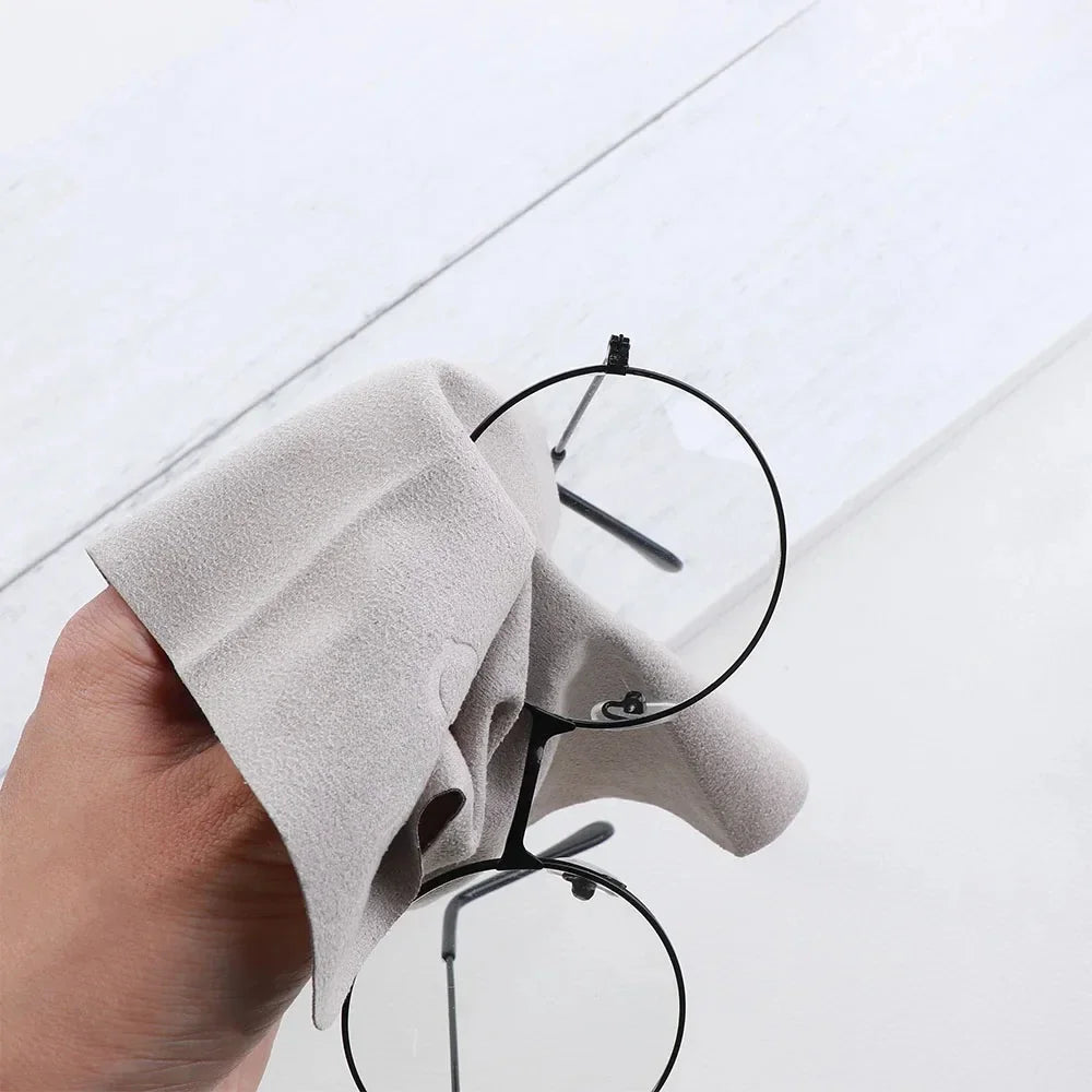 5/10Pcs High Quality Suede Microfiber Glasses Cleaning Cloth Non-scratch Wipe for Lens, Phone Screen & Eyewear Accessories Qme