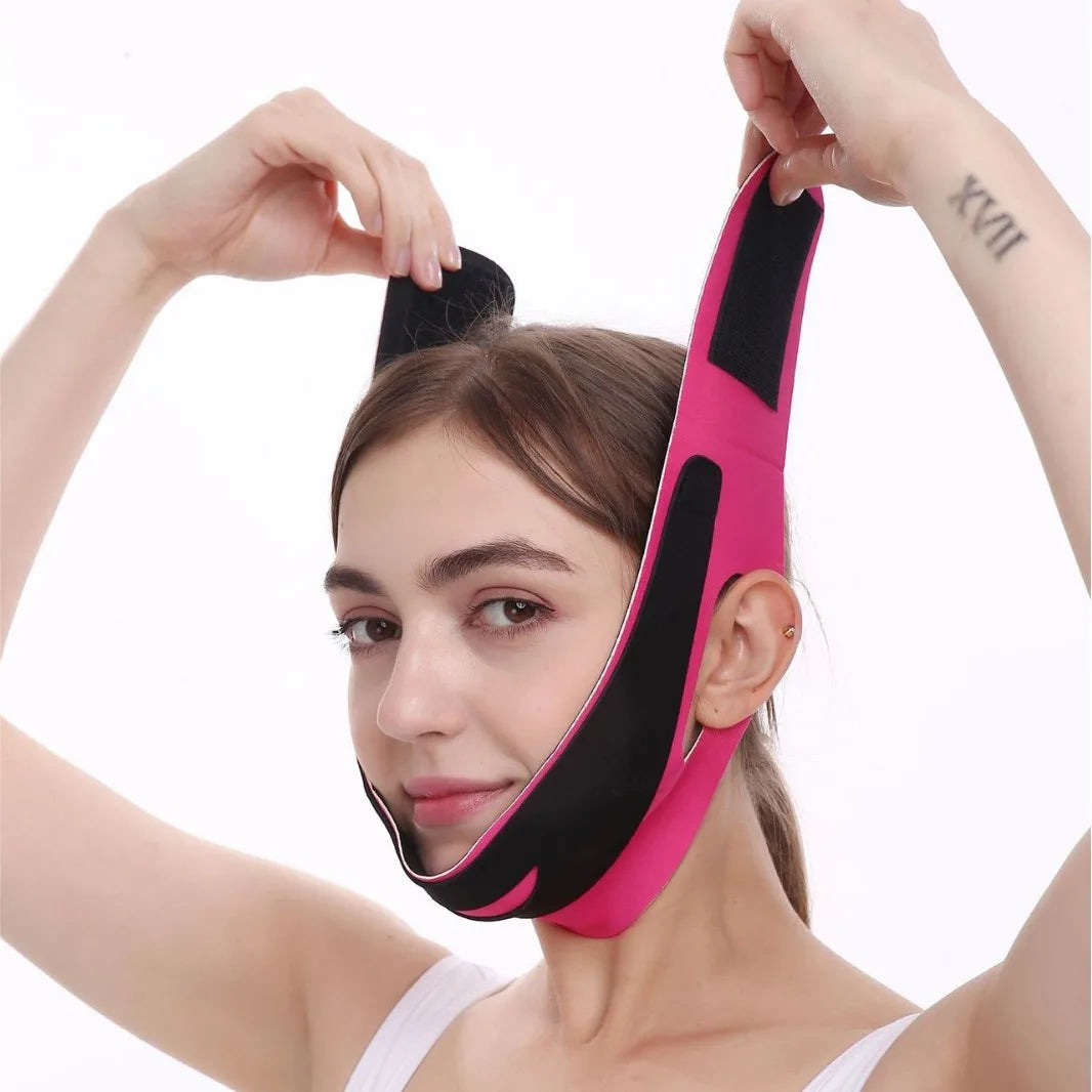 Elastic Face Slimming Bandage V Line Shaper Women Chin Cheek Lift Up Qme