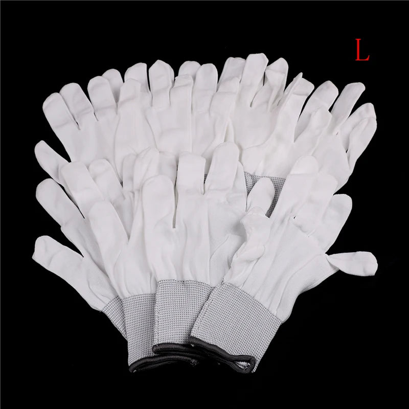 5Pair Pu Coated Palm Finger Antiskid Protectionantistatic Gloves Anti Qme L