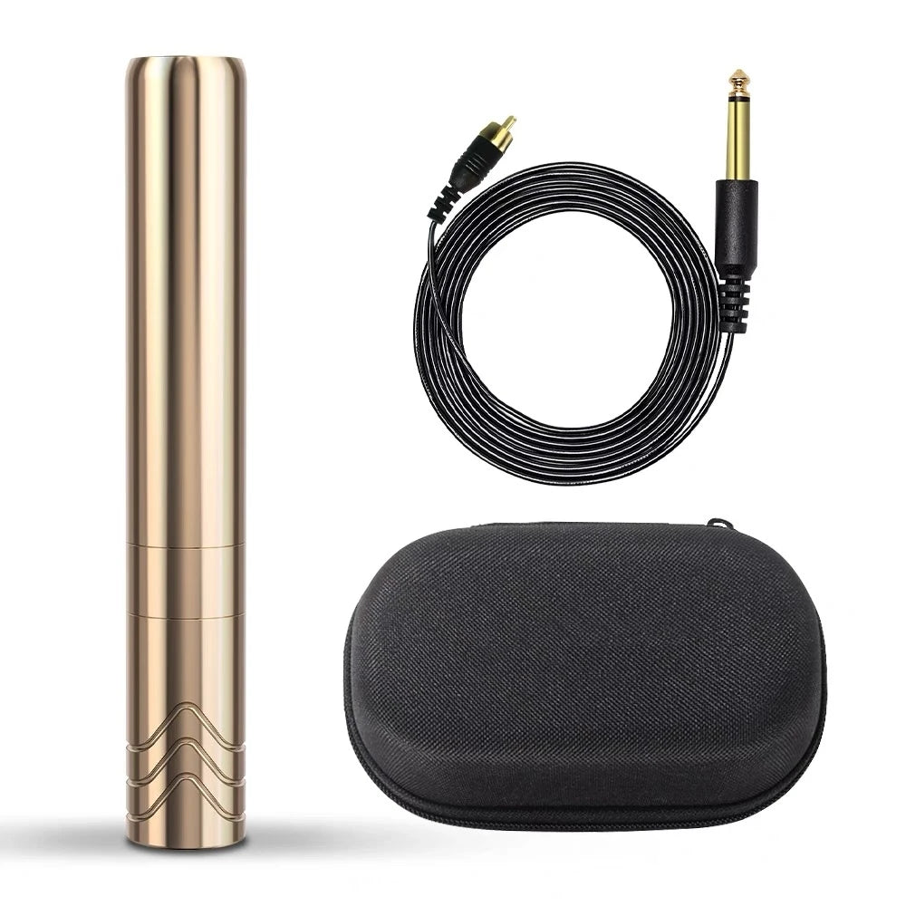New MINI Rotary Permanent Makeup Tattoo Machine PMU Microblading Pen Portable Powerful Motor 2.5mm Stroke Supply Qme Gold MINI 1