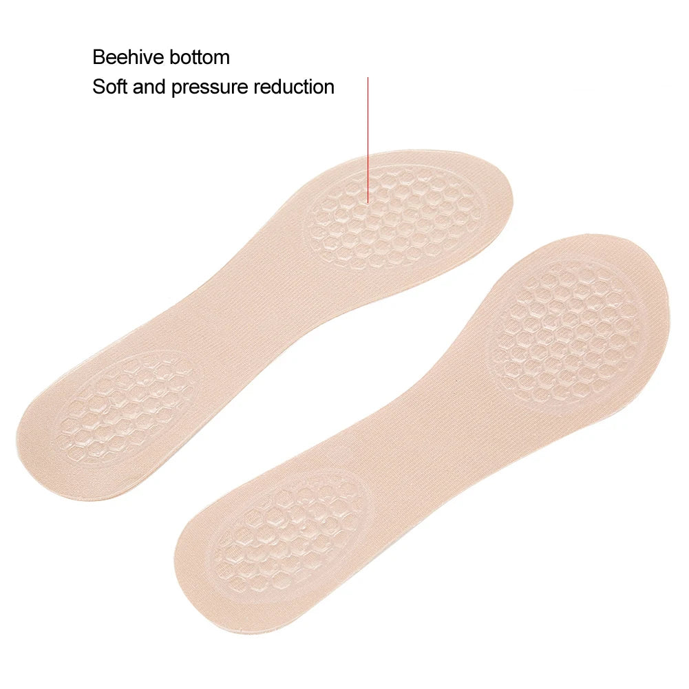 2 Pairs Women High Heeled Shoes Non slip Insoles Elastic Shock Absorption Foot Pad Shock Absorption Insole Foot Pad Women Insole Qme