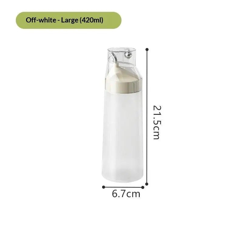 Automatic Opening Closing Squeeze Oil Bottle Household Condiment Dust Qme B
