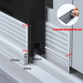 1-4Pcs Self Adhesive Window Seal Strip Adjustable Thickness Triple Windproof Anti-Cold Weatherstrip TPE Soundproofing Door Seal Qme White 2M 2Pcs