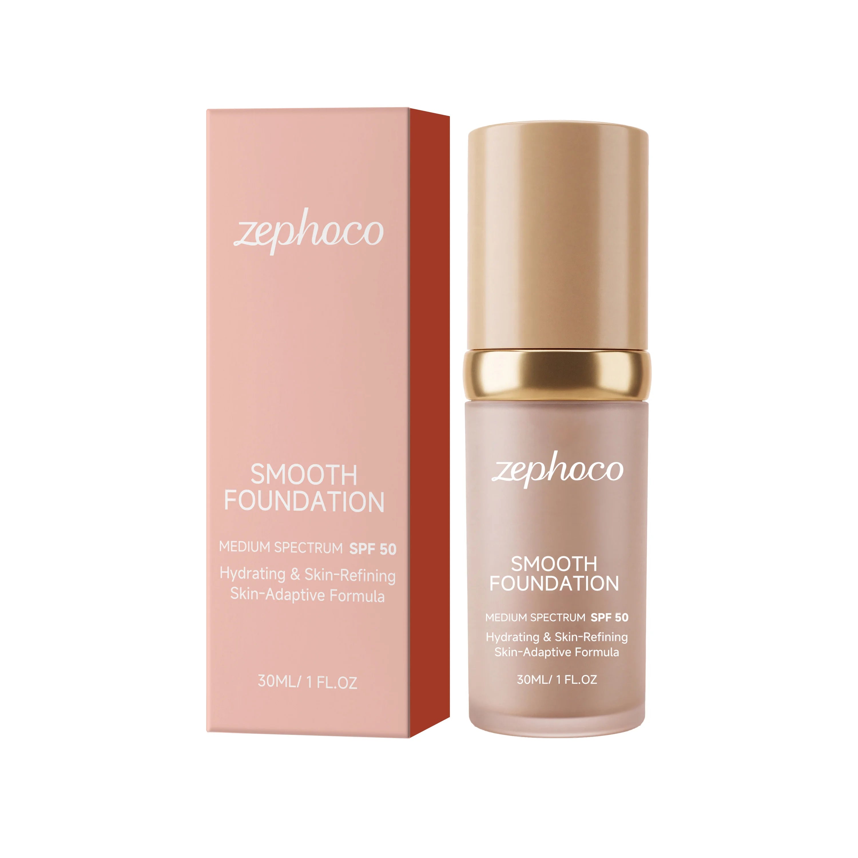 zephoco Color Changing Foundation Sunscreen Spf 50 Anti Aging Lasting Moisturizier Clearing Makeup Base Full Coverage Foundation Qme 30ml Boxed