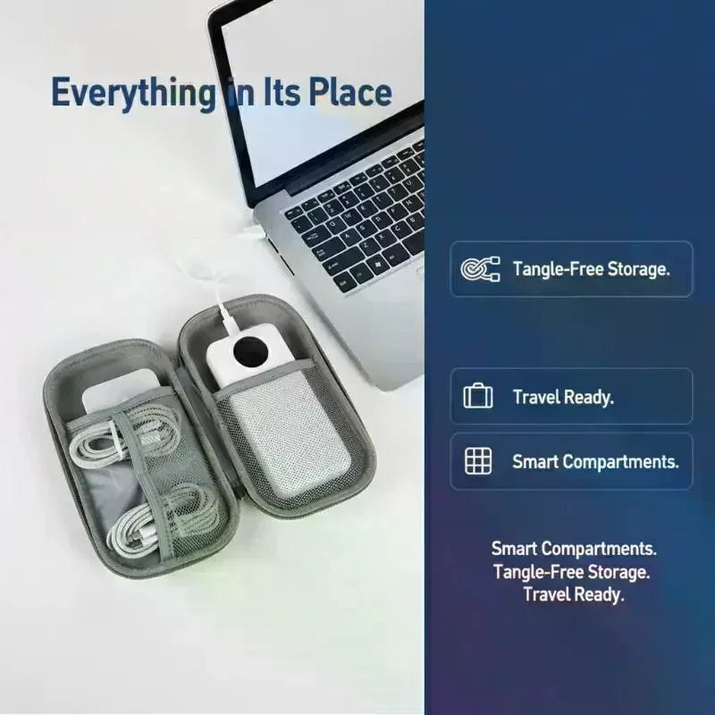 Travel Portable Digital Accessories Storage Bag Organizer Of Mobile Phone Bag U Disk Charging Bank Mobile Data Cable Storage Bag Qme
