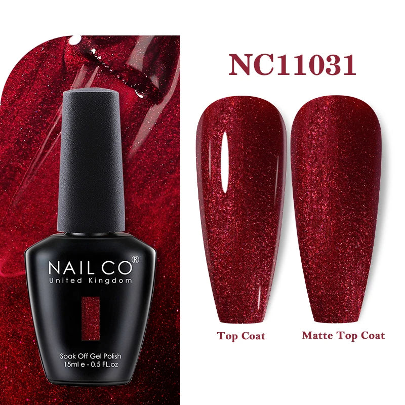 NAILCO Rubber Base Gel Polish Milky Pink Jelly White Beige 6Colors