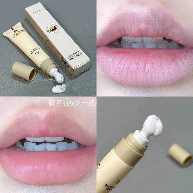 HERORANGE Natural Coconut Lip Milk Moisturizing Balm Autumn Winter Qme HR683