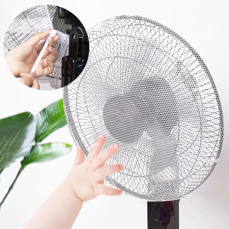 Mesh Fan Cover With Drawstring Fan Dust Cover Safety For Baby Finger Protector Kids Finger Guards Nylon Mesh Nets Summer Home. Qme