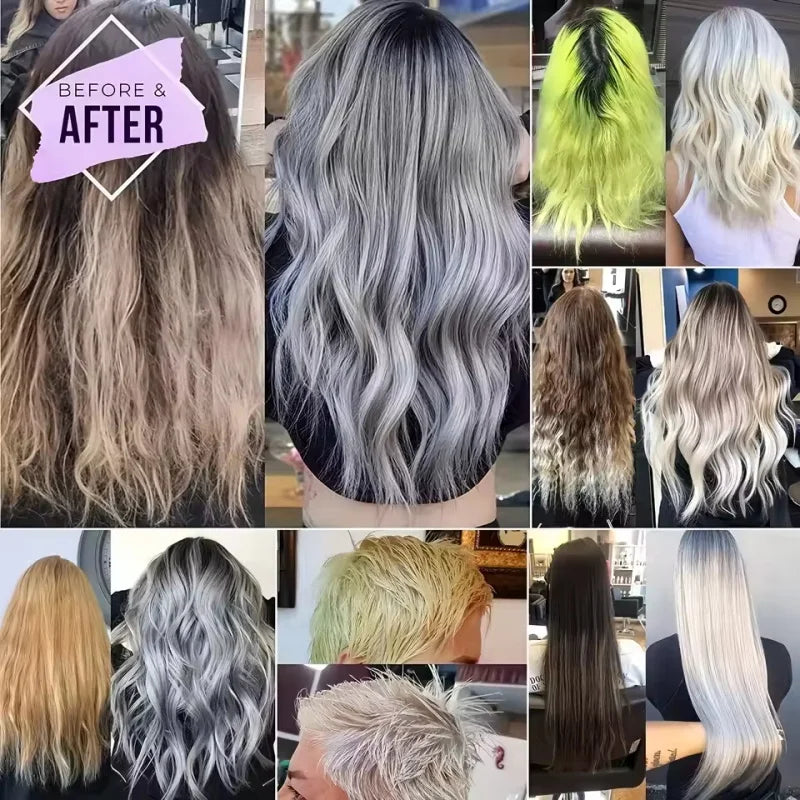 Color Fixing Hair Dye Shampoo to Cover Gray Hair Fade Yellow After Bleach Hair Shampoo Non-irritating Purple Shampoo for Blonde Qme