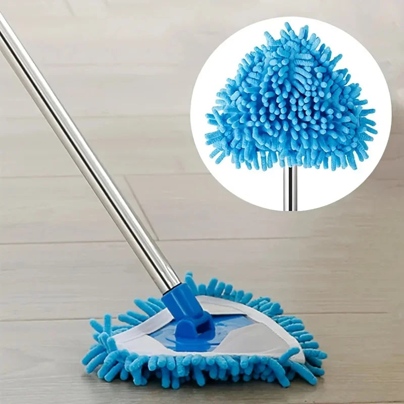 Set of 3, Triangle Mop Refill Pads, Cloth for Dust Cleaning, Reusable And Long-Lasting Mop Head, Suitable for Both Wet Qme