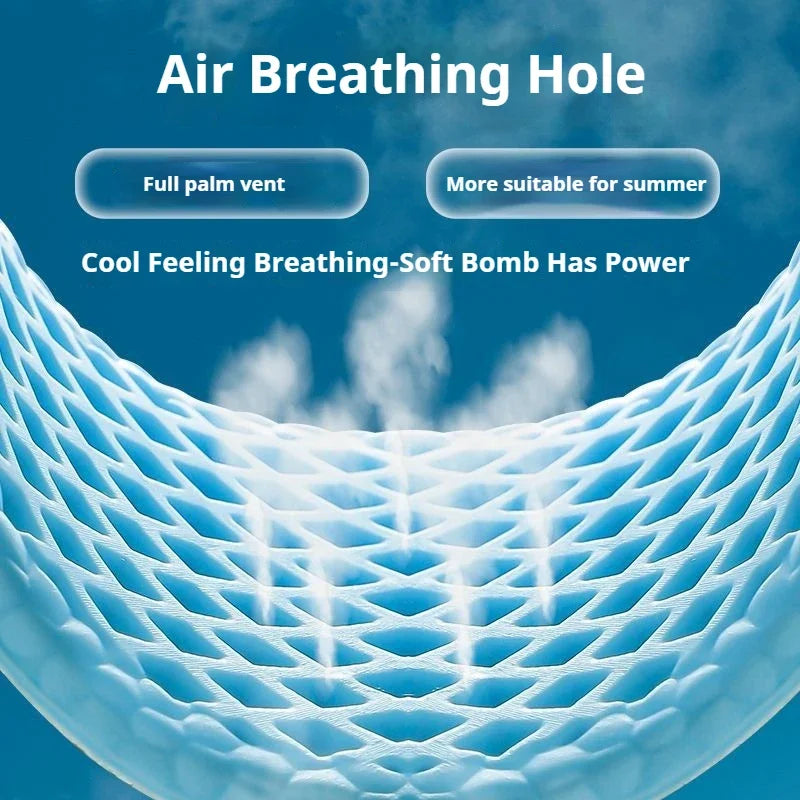Mesh Breathable Insoles for Shoes Men Summer Cool Insole Feet Running Sports Shock Absorption Shoe Sole Memory foam Shoes Pads Qme