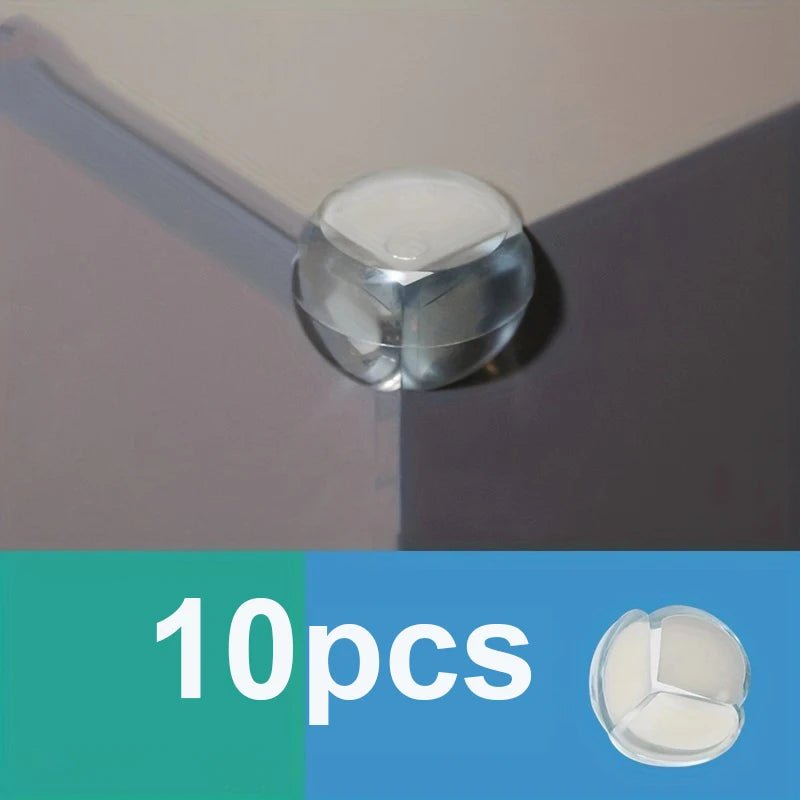 10Pcs Soft and Durable Rubber Corner Protectors Safe from Table Corners child safety Edge Protection Cover Qme 10PCS
