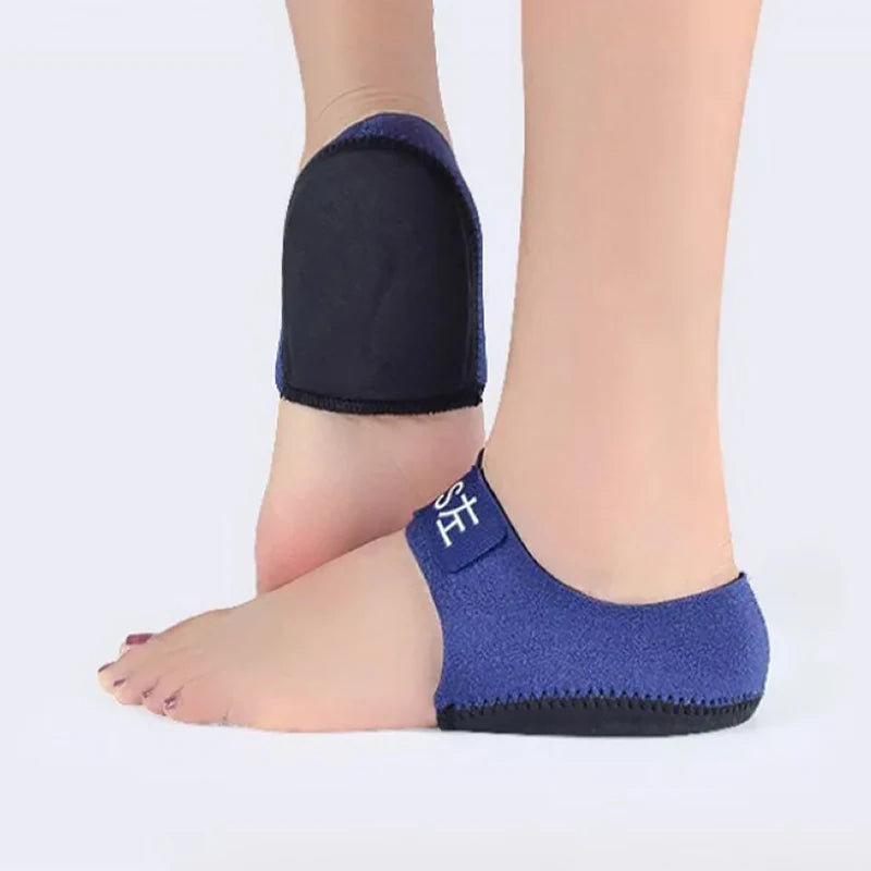 1 Pair Silicone Heel Pads Shock Absorption Relieving Leg Pressure Qme