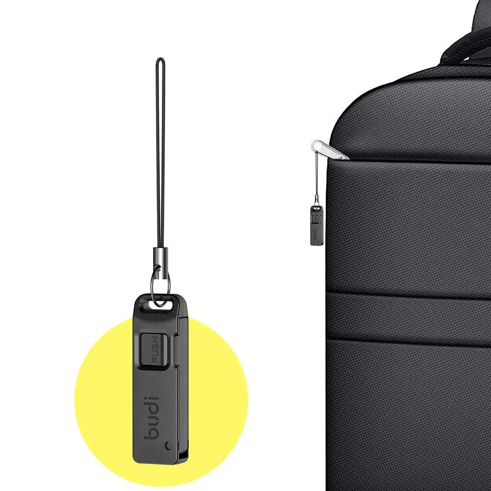 1Pcs Multi-function Card Slot Storage Box TF SIM Card Ejector Storage Slot With Lanyard Anti-lost SIM Card Removal Needle Pin Qme Default Title
