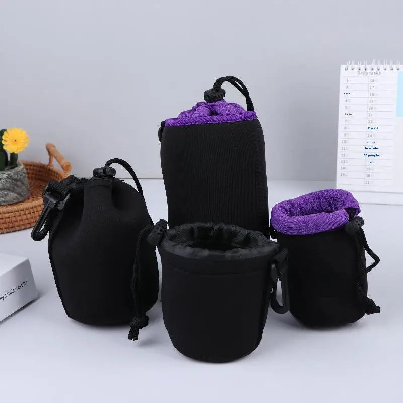 Camera Lens Cover Neoprene Bag Waterproof Soft Pouch Shockproof Most Qme
