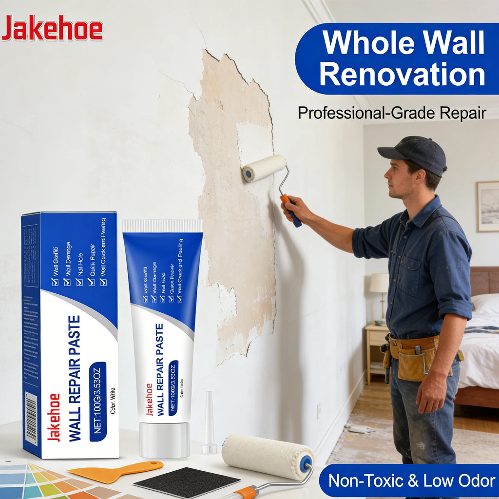 Wall Repair Paste Repair Wall Damage & Graffiti Fill Nail Hole Prevent Wall Cracking Peeling Restore Smoothness Wall Repair Kit Qme