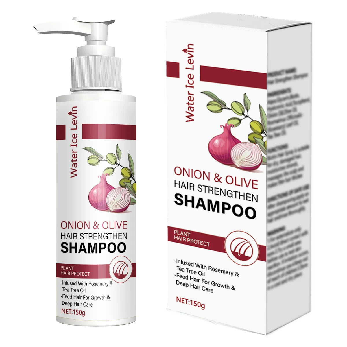 Onion & Olive Hair Strengthen Shampoo with Biotin & Rosemary Oil - Promotes Hair Growth & Deep Moisture for Dry, Damaged Hair Qme Nourishing