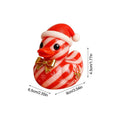 Resin Ducks Gingerbread Tiny Christmas Cute Holiday Tree Candy Cane Qme Red China Mainland