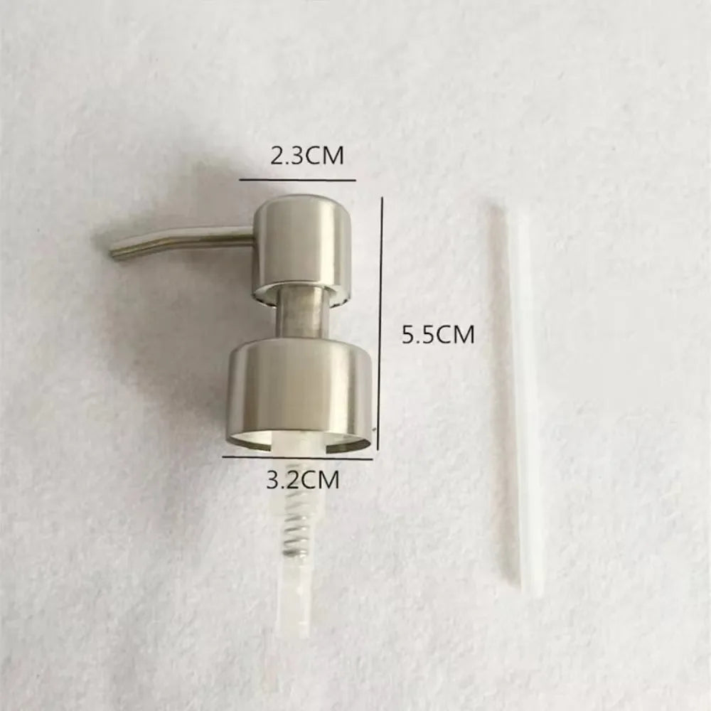 304 Stainless Steel Hand Liquid Soap Pump Dispenser Head Nozzle Qme