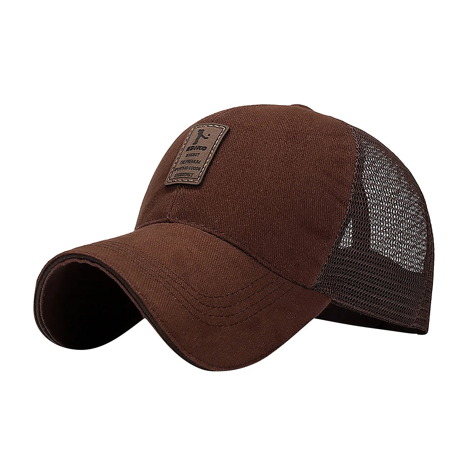 New Quick Dry Mesh Breathable Running Baseball Cap Summer Sun Protection Fishing Hat for Men Women Outdoor Running Hiking Cap Qme Coffee One Size