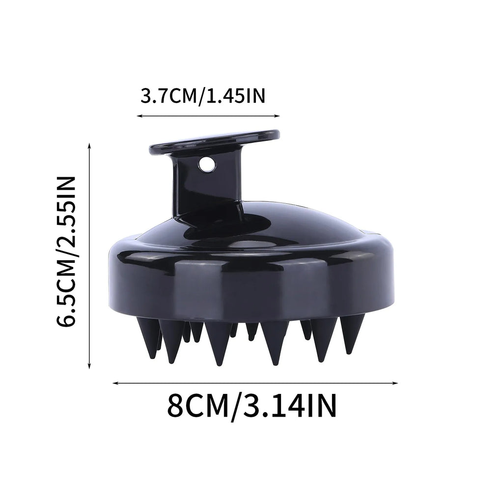 Shampoo Brush Scalp Massage Brush Shampoo Comb Massager Smooth Hair Comb Black Purple Massage Comb Caring For Hair Qme