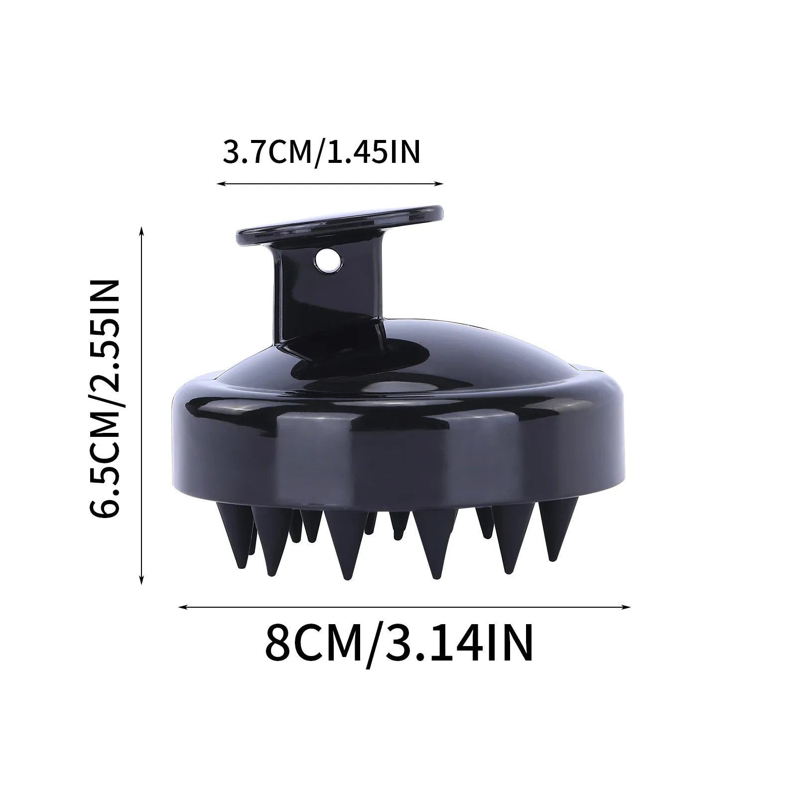 Shampoo Brush Scalp Massage Brush Shampoo Comb Massager Smooth Hair Comb Black Purple Massage Comb Caring For Hair Qme