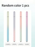 Macaron Gradient Capacitive Pen Disc-shaped Metal Magnetic Cap Stylus Qme WHITE