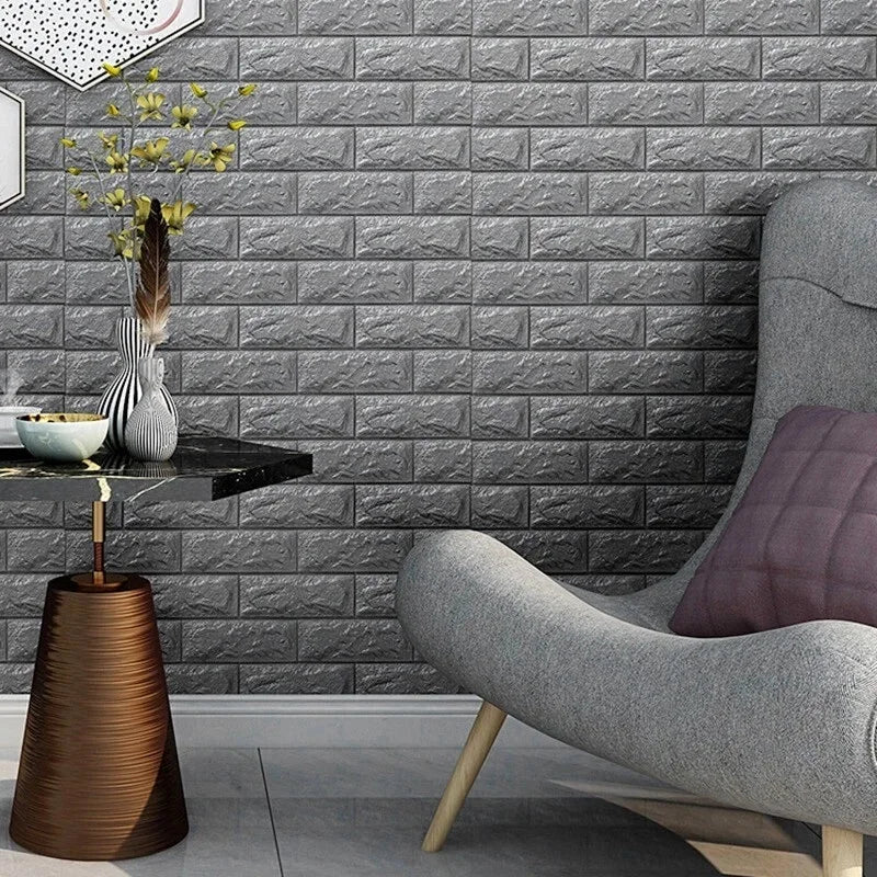Waterproof Wall Sticker Self Adhesive Panels European 3D Wallpaper Qme