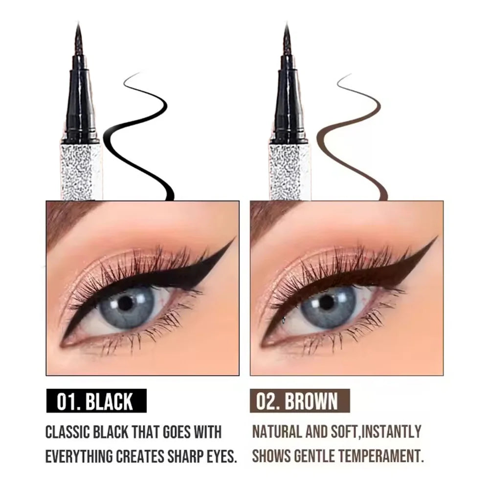 Starry Eyeliner Pen Waterproof Smudge-proof Quick-dry Long-lasting Qme