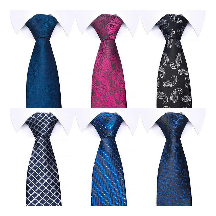Tie Men Gravatas Grade 100 Silk Neck Hombre Printed Formal Clothing Qme