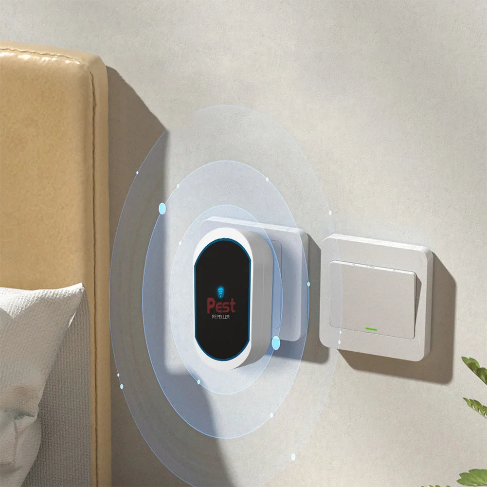 Ultrasonic Pest Repeller Electronic Pest Repeller Plug-in Insect Repeller Rat Mosquito Repellent for Cockroach Spiders Qme