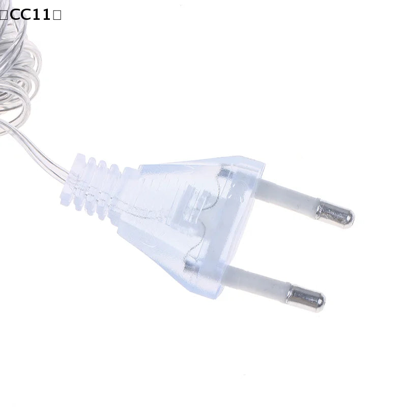 3M 5M EU US Plug Extender Wire Light String Extension Cable Standard Qme