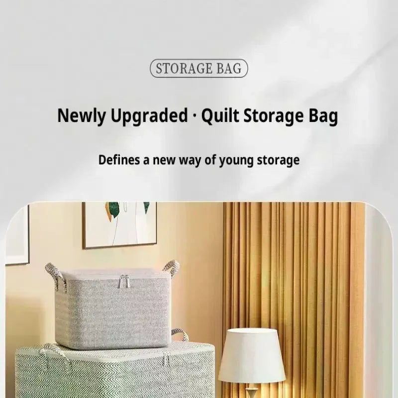 Big Clothes Storage Box Cover Large Laundry Basket Organizer Bag Baby Qme