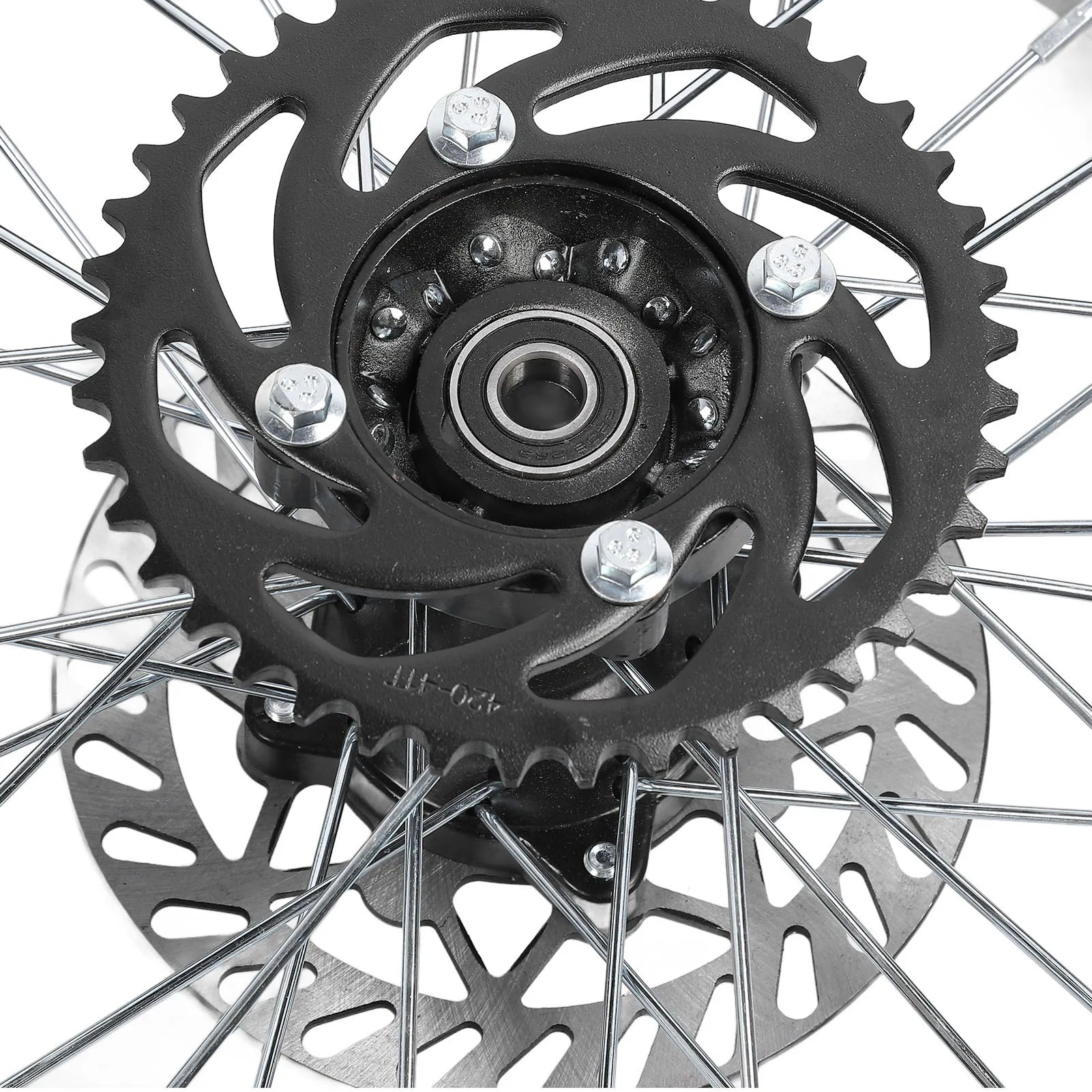 14inch Dirt Bike Rear Wheel Rim Tire Assembly 90/100-14 15mm Shaft for Apollo 125CC SSR 150 cc Tao Kayo TSD 110 TD 125 Qme