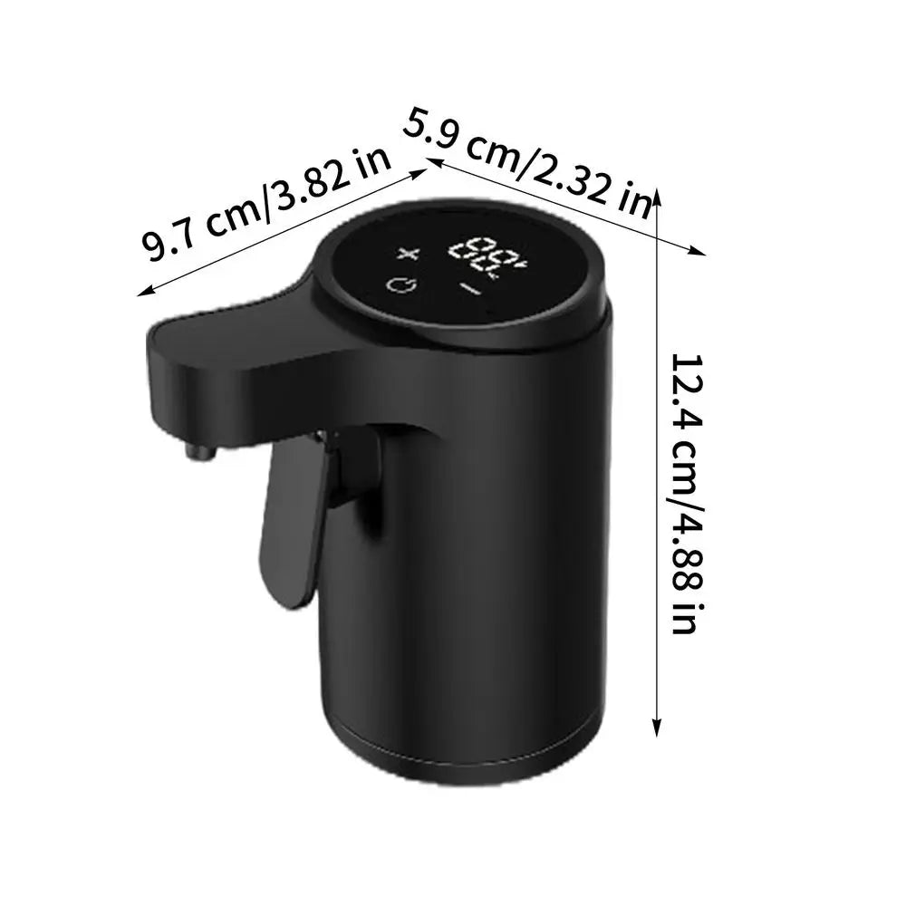 hot Automatic Wine Dispenser Smart Sensor Wine Pump 4 Modes Touch Screen Digital For Red Wine Whiskey Liquor Electric Decanter Qme Black