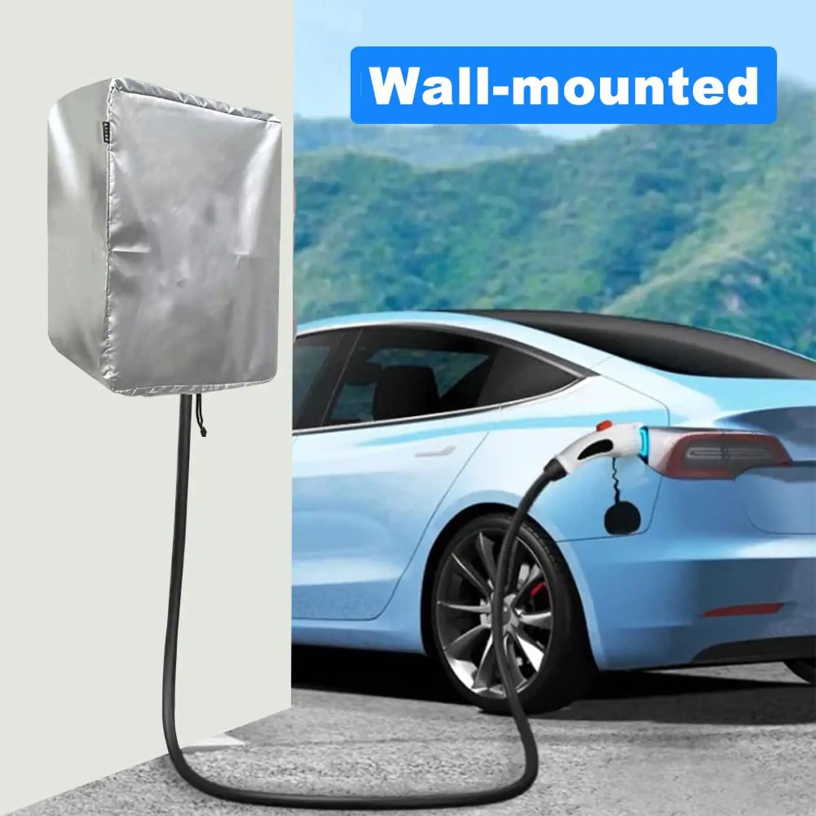 Electric Vehicle Charger Protective Cover Dust Rain Charging Station Qme