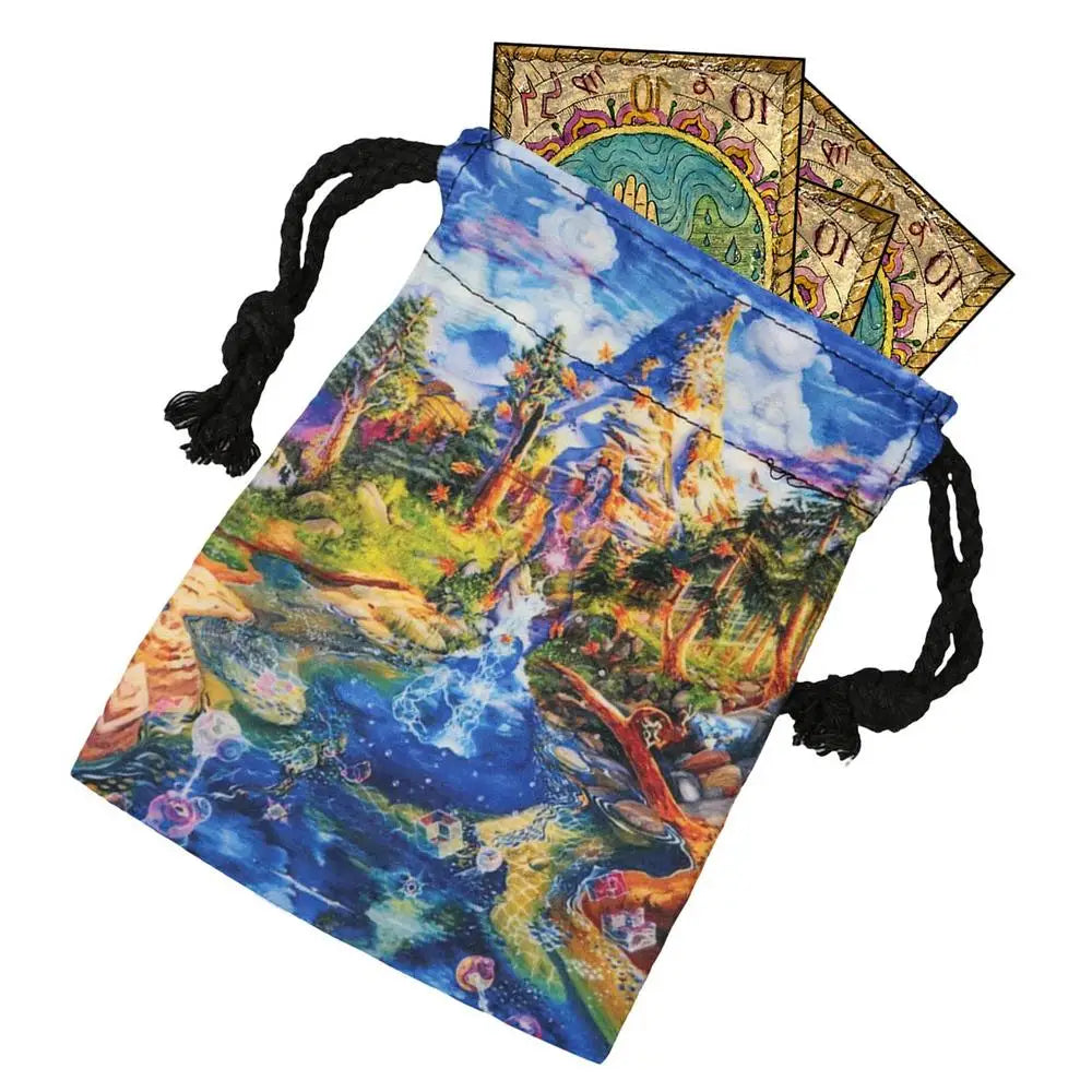 Tarot Bags Pouches Drawstring Dice Bag Card Storage Digital Printing Qme 6 China Mainland