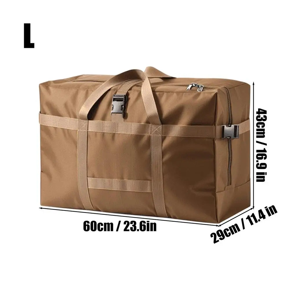 Duffel Bag Large Capacity Foldable Handle Clothes Blankets Shoes Qme L Dark Khaki China Mainland