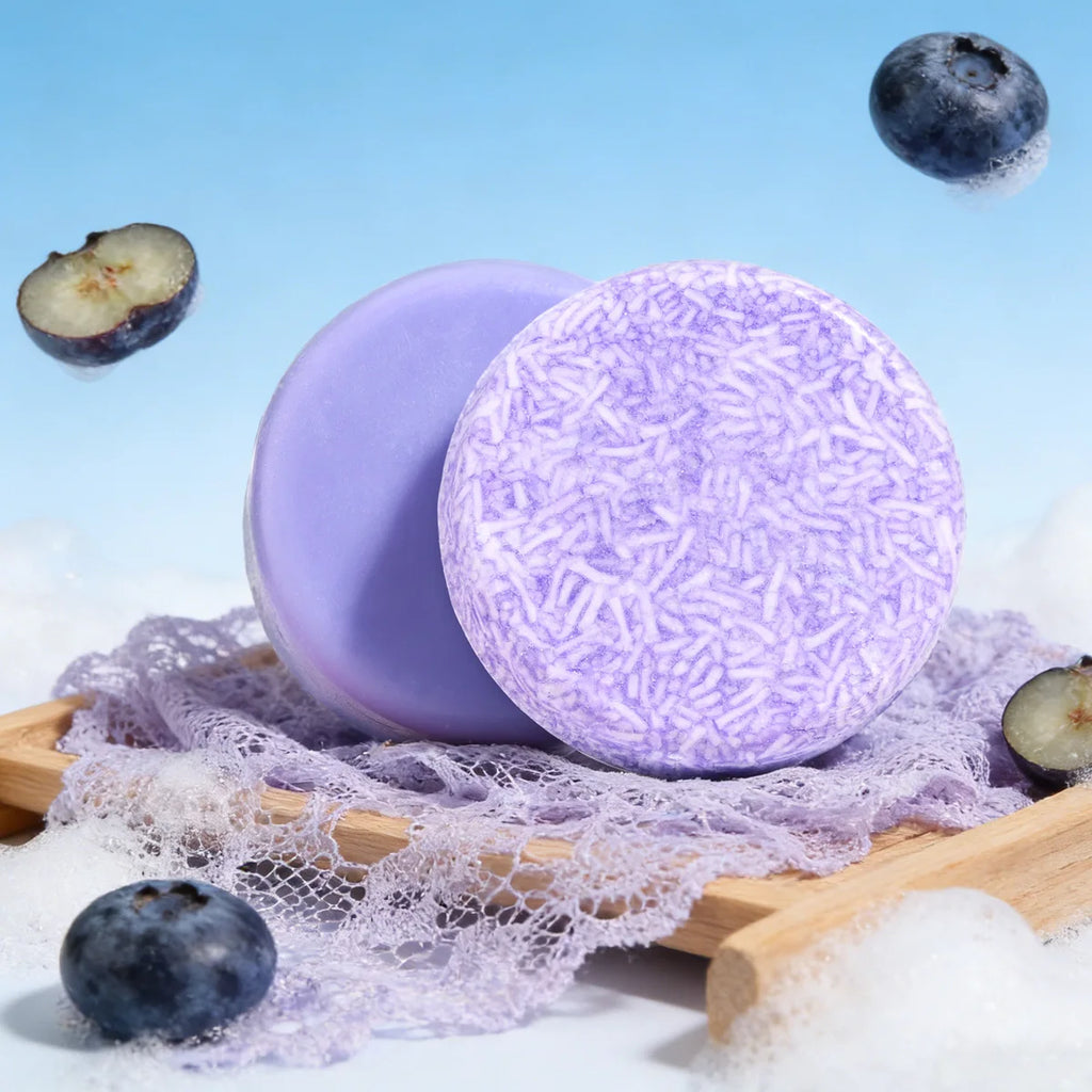 Cherry Shampoo Bar Natural Silicone-free Plant-based Hair Soap Oil Qme