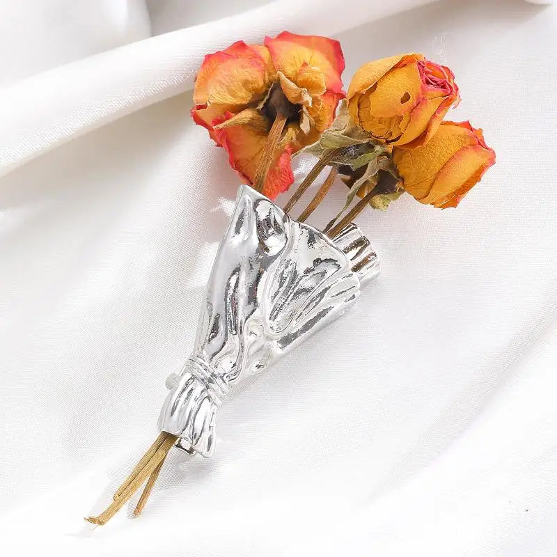 Mini Clothing Bouquet Clips Fashion DIY Wearable Accessories for School Events Handmade Craft Gifts 12 Pieces Qme