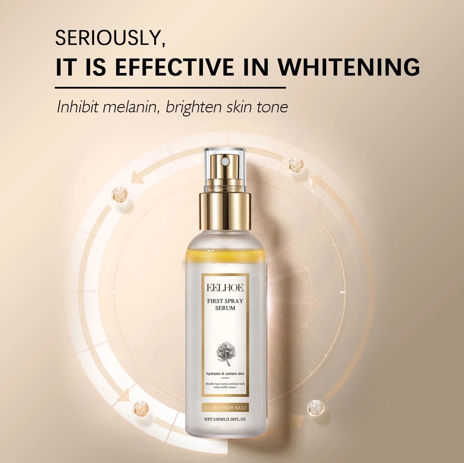 White Truffle Moisturizing Spray Hydrating Face Mist Moisturizing Shrink Pores Oil Control Brightening Skincare Qme