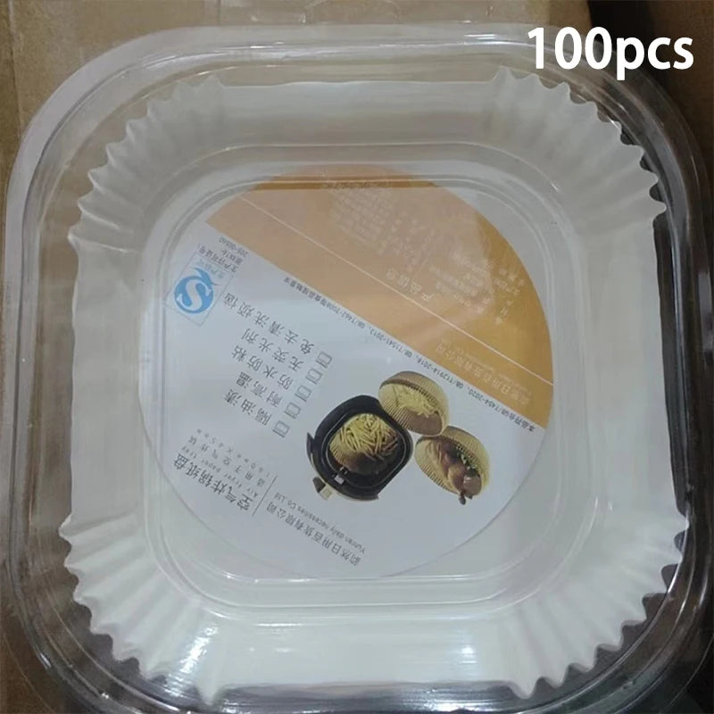 Temperature Resistant Paper Trays Air Fryers Oil Absorbing Food Grade Qme H
